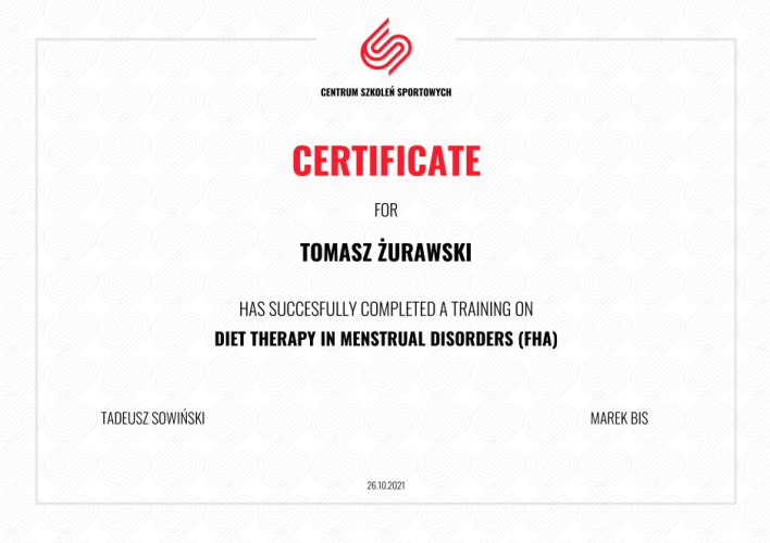 dieta w zaburzeniach miesiączkowania